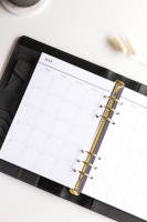 Recharges de papier de qualité supérieure pour agenda 2027, inserts personnalisés pour carnet A5 Filofax à 6 anneaux