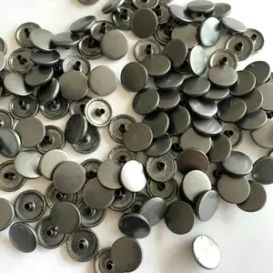 Bouton pression plat de haute qualité en alliage de zinc bouton de tige en métal pour manteau/chemise