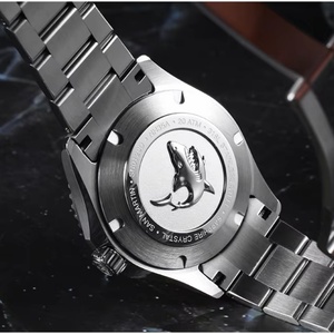 San Martin SN0129D – montre automatique pour hommes, 39mm, mécanique, étanche 20ATM, cadran en émail, lunette en saphir entièrement lumineuse, NH35 - Product Image 6