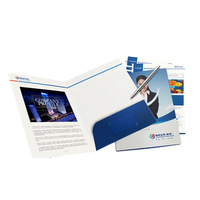 Dossiers publicitaires personnalisés format A4 pour entreprises avec logo sur mesure, dossiers de présentation