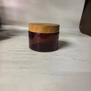 Envase de Plástico PET de Grado Alimenticio, Boca Ancha, Color Ámbar, 200ml 250ml 300ml 500ml 1000ml, para Crema Cosmética, Galletas, Té - Product Image 6