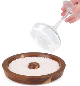 PROMOTION : Rimmer en bois pour verres à cocktails, pour la décoration au sel ou au sucre, compatible avec les verres larges jusqu'à 5,5 pouces - Product Image 1