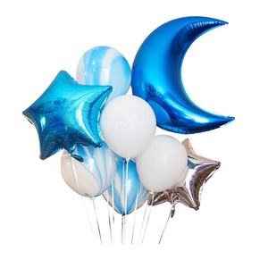 بالون قصدير على شكل هلال فضّي قابل للنفخ كبير الحجم لحفلة عيد الميلاد - Product Image 2