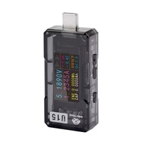 Testeur de tension et de courant USB-C et USB-A 12A 600W, outil de mesure de puissance et de capacité pour chargeurs de téléphone portable OSS TEAM U15