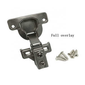 Charnières de meubles FGA SA40 40mm contemporaines en acier laminé à froid, bras court, intarissables, à fermeture amortie pour portes d'armoires de cuisine - Product Image 4