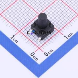 TSG002A09526A Tactile Switch SMD Switch Single Pole Single Throw Round Button 2.6N Vertical Mount - Product Image 1