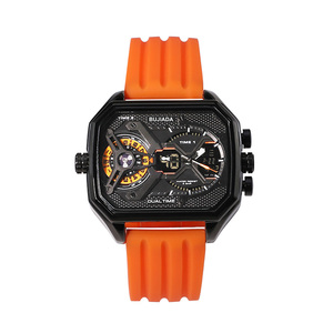 Đồng hồ chống thấm nước báo thức đa chức năng Analog Đồng hồ kỹ thuật số thoải mái Silicone dây đeo người đàn ông thể thao ngoài trời đồng hồ - Product Image 1