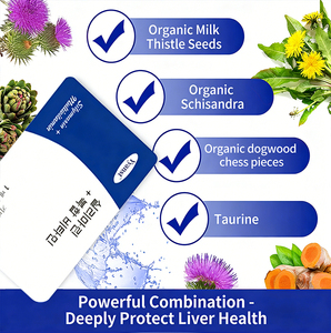 Tiras Orales de Cardo Mariano con Silimarina OEM ODM en Stock, Extracto Herbal Multivitamínico para Apoyar el Bienestar Hepático, Sin Gluten, Vegano, Saludable - Product Image 2