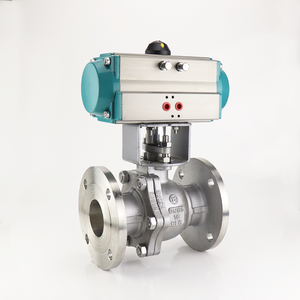 Válvula de Bola Neumática de Acero Inoxidable de Alto Flujo DN100 DN50 DN80 - Product Image 1