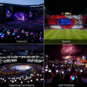 Gflai lập trình Led dây đeo cổ tay RF điều khiển từ xa NFC RFID đồng bộ tùy chỉnh DMX ánh sáng lên Vòng đeo tay cho các buổi hòa nhạc sự kiện - Product Image 5