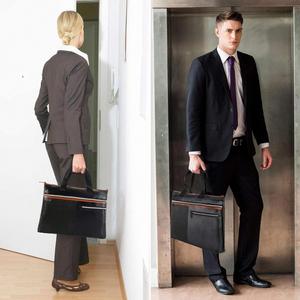 CUSTOM Men's Fireproof Briefcase Portable Handle Large Capacity File Document Bag Two-Layer Zippers Patterned <b>Folder</b> Filing - Product Image 6