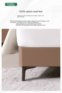 <span class=keywords><strong>Letto</strong></span> Matrimoniale in Pelle Minimalista Italiano Nuovo Design Moderno Semplice <span class=keywords><strong>per</strong></span> Appartamento Lusso Leggero Atmosferico con Contenitore - Product Image 6