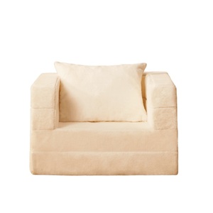 Sofá Puff <span class=keywords><strong>Plegable</strong></span> 3 en 1 para Sala de Estar, Dormitorio u Oficina, Silla de una Plaza, Cómodo, de Tela y Espuma, con Almohada - Product Image 3