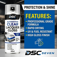 Spray de finition transparente pour voiture 400ml, laque haute brillance résistante aux UV pour la retouche de la peinture, protection et brillance