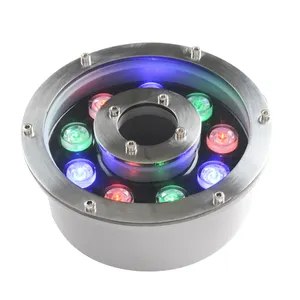 Luz led RGB para fuente subacuática, 6W, 12V, ip68