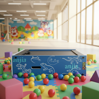 Anjia Jeu de Lézards Pliable en Plastique et Métal pour Parc d'Attractions Intérieur Commercial, Unisexe, pour Adolescents, Portable, Rangement Facile, Max