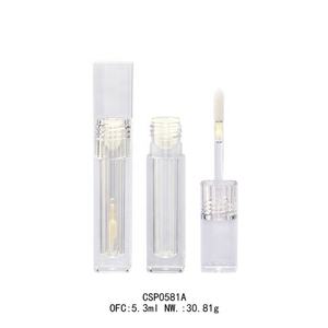 Flacon carré en PETG pour brillant à lèvres, tubes personnalisés avec applicateur, tubes carrés en cristal de 5 ml pour brillant à lèvres avec applicateurs en cristal - Product Image 2