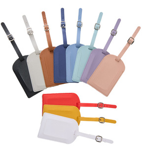 Etiqueta de Equipaje de PU, Múltiples Colores, Etiqueta de Embarque Creativa con Diseño de Avión, Etiqueta para Maleta, Etiqueta de Embarque con Protección Antibacterial - Product Image 1