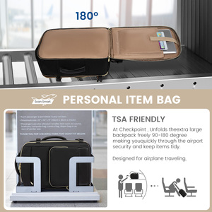 LOVEVOOK 40L <span class=keywords><strong>Bolsa</strong></span> <span class=keywords><strong>de</strong></span> viaje <span class=keywords><strong>de</strong></span> lujo Impermeable 17in Vuelo Mochila para computadora portátil con organizador <span class=keywords><strong>de</strong></span> equipaje para Mujeres Hombres Viaje <span class=keywords><strong>de</strong></span> <span class=keywords><strong>trabajo</strong></span> <span class=keywords><strong>de</strong></span> vacaciones - Product Image 5