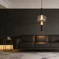 Lampe suspendue au design artistique créatif, moderne, pour hôtel, maison, cuisine, îlot, luminaire suspendu en verre LED pour salon