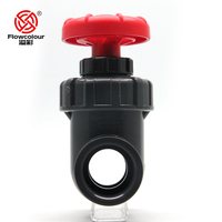 Poignée de vanne à opercule Flowcolour 20 mm (0,5 po) en PVC pour aquarium et traitement des eaux usées, 30 pièces par carton, vendu uniquement par carton