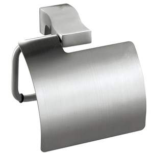 Porte-papier toilette en acier inoxydable 304 finition satinée - Distributeur de rouleaux de papier toilette mural en métal durable - Product Image 6