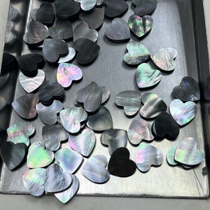 Gemme sciolte a forma di cuore naturale in bianco <span class=keywords><strong>giallo</strong></span> <span class=keywords><strong>nero</strong></span> per gioielli fatti da te - Product Image 6