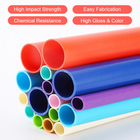 Tube rond creux en plastique ABS coloré en gros pour la fabrication de maquettes architecturales et les projets de bricolage