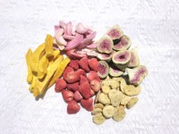 Bulk groothandel gevriesdroogde gemengde fruitsnacks knapperige gedroogde fruitmix gezonde fruitstukjes voor havermout & yoghurt