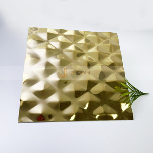 Placa de Acero Inoxidable Espejo EX521, Decoración Interior de Hotel de Alta Gama, Patrón en Relieve 304 - Product Image 6