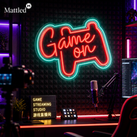 Enseigne néon LED « Game On » 12V, intensité réglable, télécommande, décoration pour salle de jeu, cadeau pour gamer, enseigne murale pour maison, bar, arcade, esports
