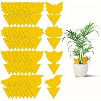 Agriculture Fruit Forme de fleur Jaune Piège collant-Attraper les mouches et les moustiques Insect Glue Killer State-of-the-Art Gel Type