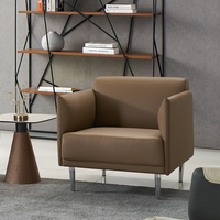 Salle de réception de direction Commerciale Mobilier de bureau personnalisé de luxe Ensemble de canapés de bureau en cuir moderne pour PDG