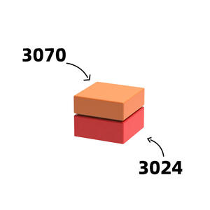 Piastra 1x1 per Costruzioni a Piccoli Blocchi, Accessori per Mosaici Pixel Art, Pezzi Sciolti Compatibili con le Marche N.3024 - Product Image 4