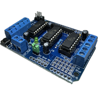 Modul Pelindung Penggerak Motor L293D untuk Arduino 4 Motor DC 2 Stepper 2 Papan Kontrol Servo 4.5-25V MMS0293-01 untuk Uno Mega