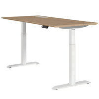 Table assise-debout à double moteur, table électrique automatique abordable, réglable en hauteur, taille et couleur personnalisables