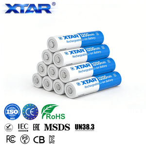 XTAR 공장 OEM 로고 내구성 강한 <span class=keywords><strong>14500</strong></span> 1200mAh 배터리 (손전등, 헤드램프용) <span class=keywords><strong>14500</strong></span> 충전식 배터리 - Product Image 1