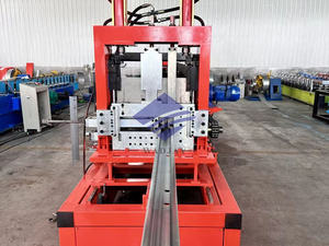 Machine automatique à changement rapide des trous de poinçonnage du canal C Z du cadre en acier C Z Purlin Roll Forming Machine - Product Image 6