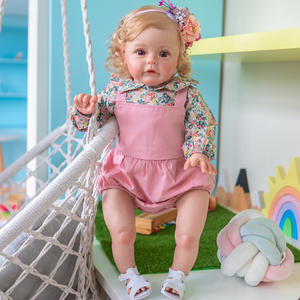 Muñeca realista de silicona de cuerpo completo de 55cm para recién nacido, adorable muñeca realista, lindo compañero para tu pequeño - Product Image 6