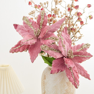 New High-end Large-sized <strong>pink</strong> <strong>Christmas</strong> <strong>Decorations</strong> - <strong>Christmas</strong> Flowers - Product Image 2
