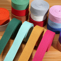 ZHIHE Ruban plat en coton épais populaire et durable, sangles en polyester de 25 mm pour sacs, ceintures, chaussures, vêtements, rubans cadeaux, stocks