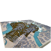 Modèle d'échelle architecturale en plastique de conception de modèle 3D de ville miniature moderne pour la présentation