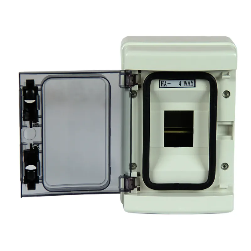 Manufacturer IP65 Waterproof Meter 4 Way Single Phase 220VAC Electric Meter Circuit Breaker MCB MCCB Distribution Box