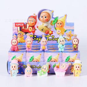 ตุ๊กตาเรซิ่น Twinkle Twinkle Blind Box ของสะสมสำหรับเด็ก ของตกแต่งโต๊ะทำงาน ชุด 12 ชิ้น - Product Image 3