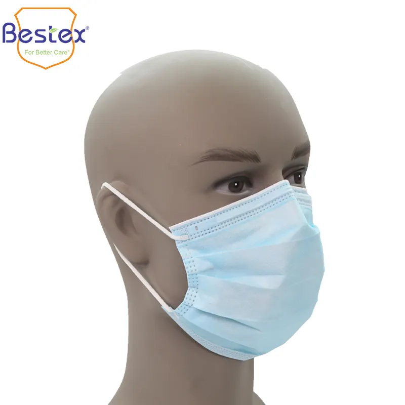 ASTM F2100 livello 3 mascherina facciale medica all'ingrosso maschera protettiva monouso ospedale 3 strati mascherina chirurgica