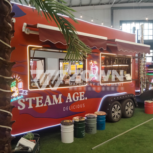 Wholesale Mobile Food Cart for Outdoor Kitchen Catering Supporting Pizza Coffee Snack Candy Chips Operations Food Cart - Product Image 1