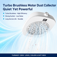 Aspirateur de poussière d'ongles sans balais Turbo, forte aspiration, filtration fine, écran LCD, bouclier magnétique, logo personnalisé pour les distributeurs