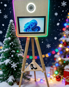 ตู้ถ่ายภาพเซลฟี่แบบพ่น<span class=keywords><strong>สี</strong></span>โลหะพร้อมกระจกมหัศจรรย์ หน้าจอสัมผัส กล้องถ่ายรูป และเครื่องพิมพ์ (ตัวเลือกเสริม) พร้อมกล่องใส่แบบพกพา - Product Image 2