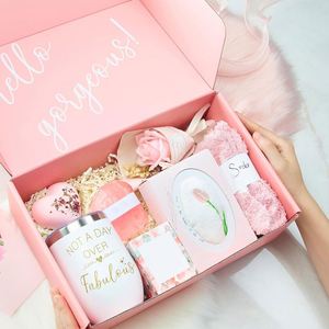 Paquete de Regalo de Spa para Mujer, Cestas de Regalo Únicas y Relajantes para Baño y Cuerpo, para Parejas Recién Casadas, Regalos para Cumpleaños - Product Image 1
