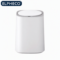 Poubelle électronique ELPHECO à grande capacité 11L en plastique avec capteur inductif et couvercle automatique pour la maison, la cuisine, la salle de bain, le bureau